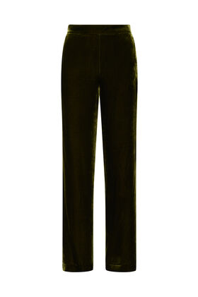 Maliparmi PANTALONE FLUID VELVET Military Green JH757961026