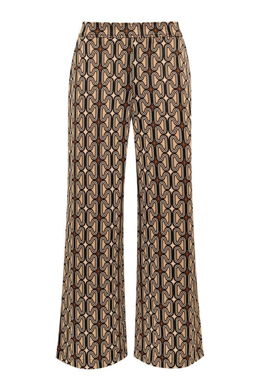 Maliparmi OPTICAL CHAIN TROUSER Black JH805370681 Maliparmi OPTICAL CHAIN TROUSER Black JH805370681