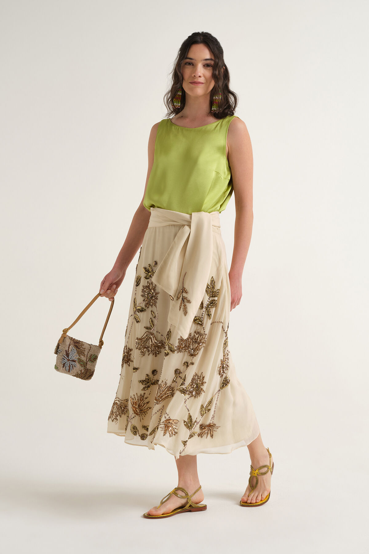 Malìparmi SILVER GARDEN JUPE Beige JG667750667