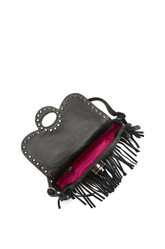 Maliparmi LEATHER REBEL KLEINE SCHULTERTASCHE Schwarz BF001003041 Maliparmi LEATHER REBEL KLEINE SCHULTERTASCHE Schwarz BF001003041