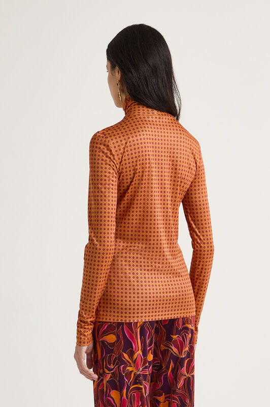 Maliparmi PRINT JERSEY-T-SHIRT Orange JK025570654