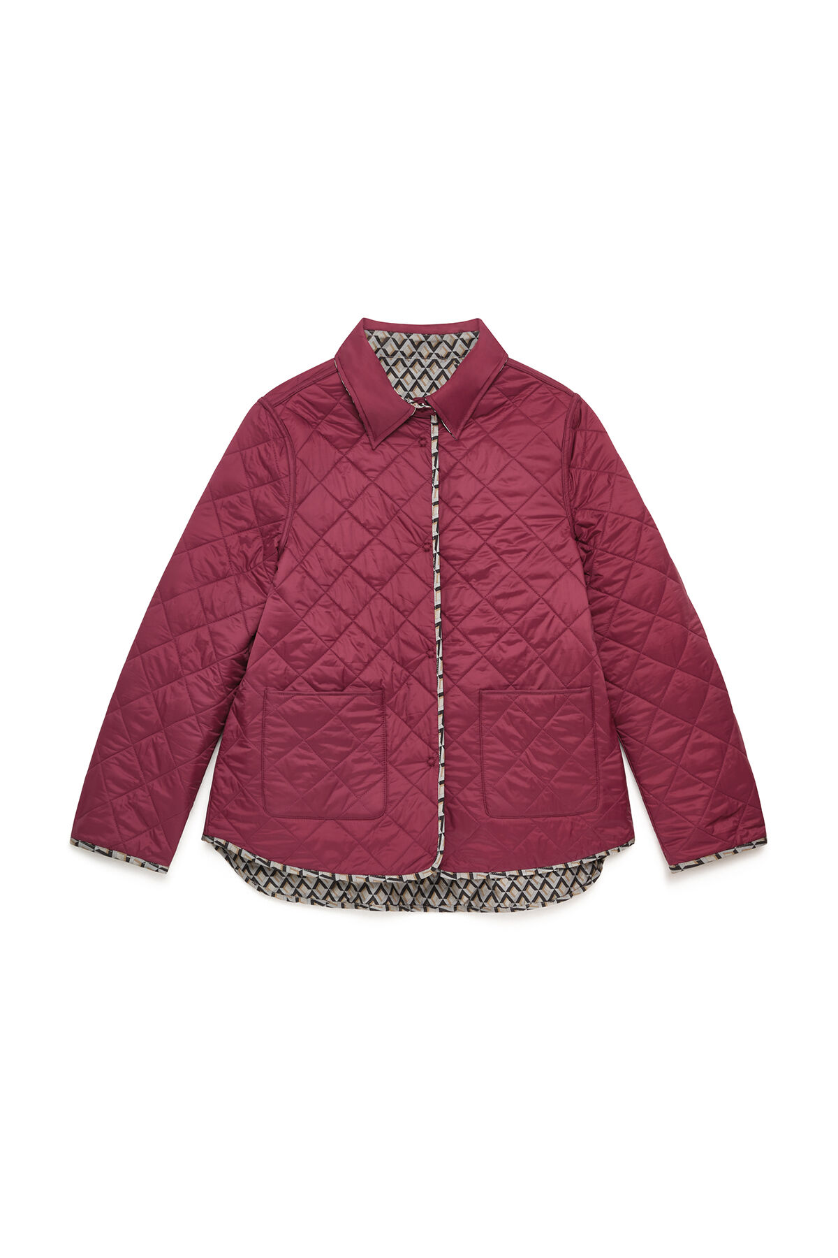 Maliparmi GEOMETRIC JACQUARD JACKET Grey JA536550678 Maliparmi GEOMETRIC JACQUARD JACKET Grey JA536550678