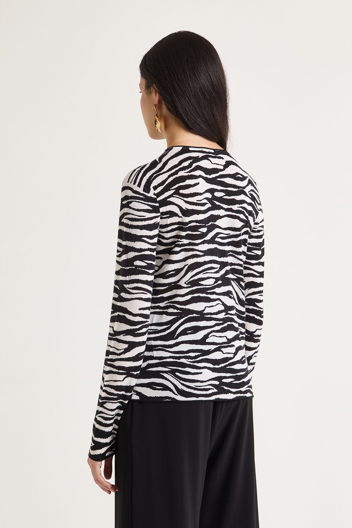 Maliparmi PRINTED KNIT CARDIGAN Natural JN355178200