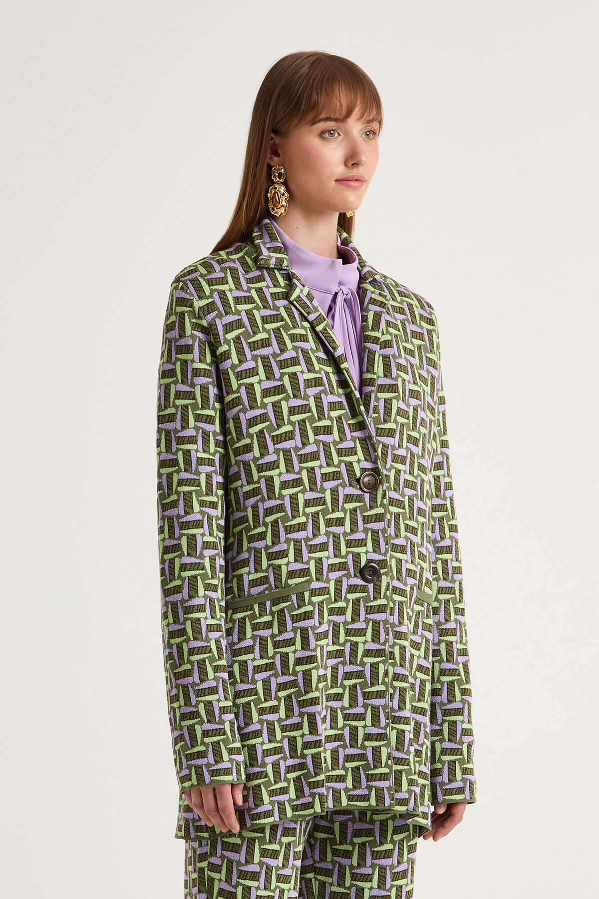 Maliparmi NEW JACQUARD JACKE Grün JD647678208 Maliparmi NEW JACQUARD JACKE Grün JD647678208