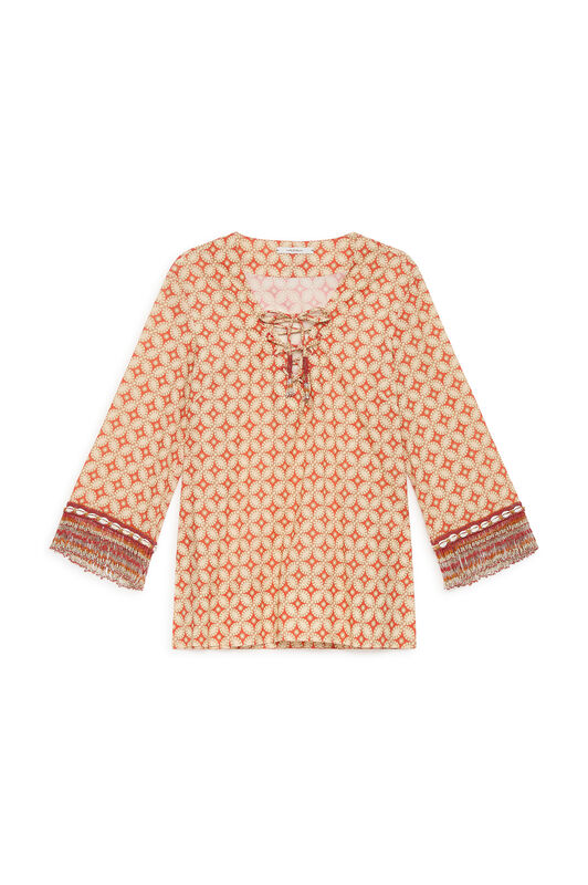 Malìparmi FLORAL SPIN KAFTAN Orange JM557615215