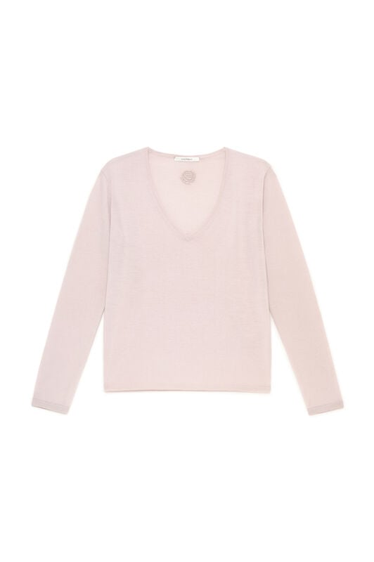 Maliparmi MAGLIA COLOURS OF THE WORLD Beige Rosato JQ512474230 Maliparmi MAGLIA COLOURS OF THE WORLD Beige Rosato JQ512474230