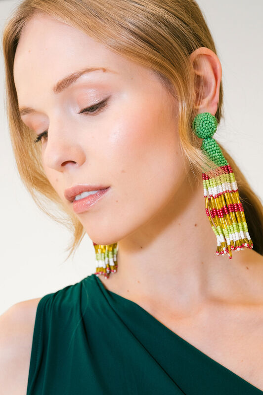 Malìparmi GARDEN BEADS EARRINGS Green TR002791280