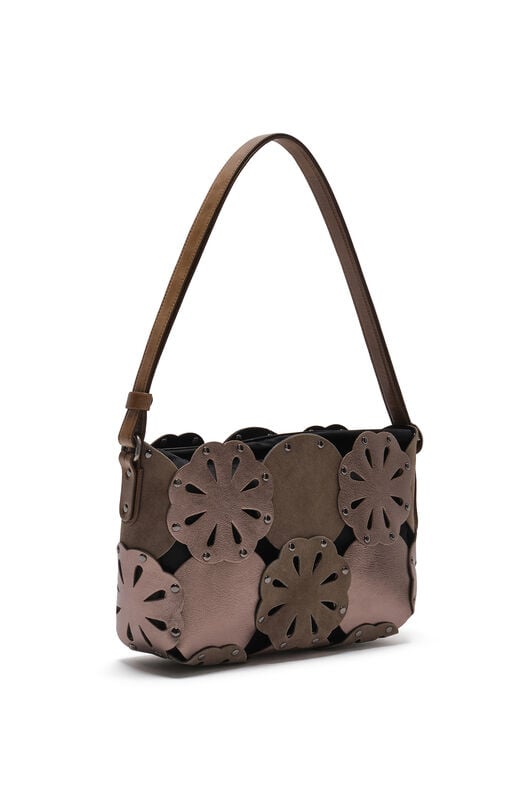 Maliparmi FLOWER BAG LEATHER BLOOM Old Silver BH031101574 Maliparmi FLOWER BAG LEATHER BLOOM Old Silver BH031101574