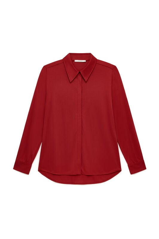 Maliparmi PLANE POLY JERSEY SHIRT Crimson JM556470683 Maliparmi PLANE POLY JERSEY SHIRT Crimson JM556470683