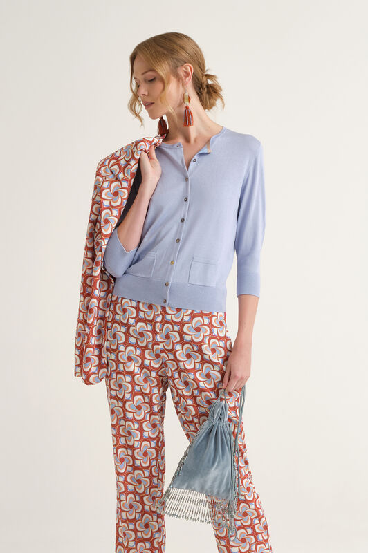 Malìparmi COLOURS OF THE WORLD CARDIGAN Light Blue JN218278074