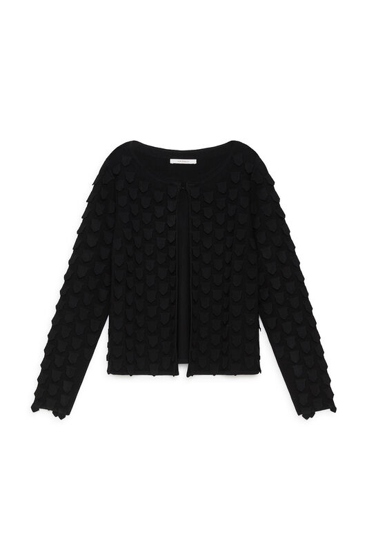 Maliparmi 3D STITCH CARDIGAN Black JN370178205