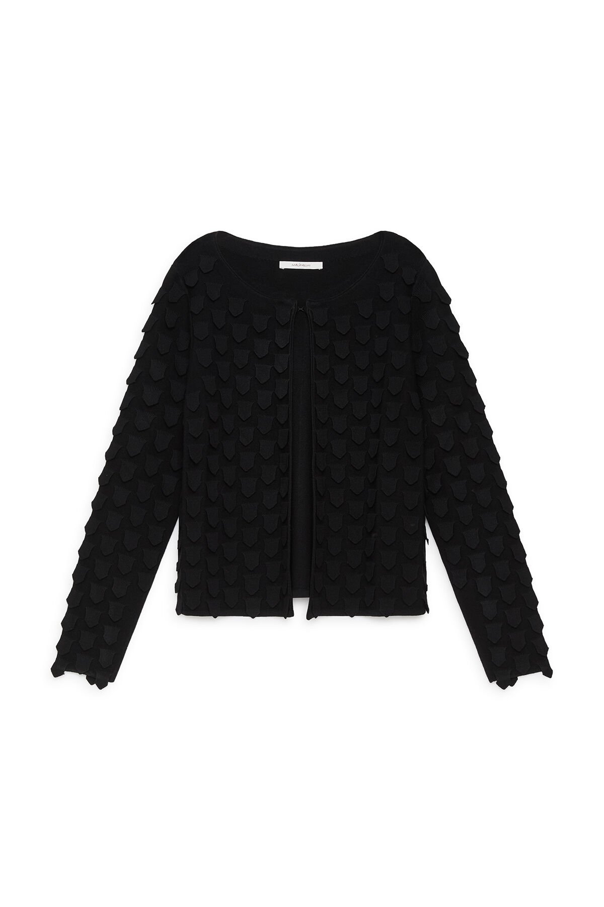 Maliparmi 3D STITCH CARDIGAN Black JN370178205