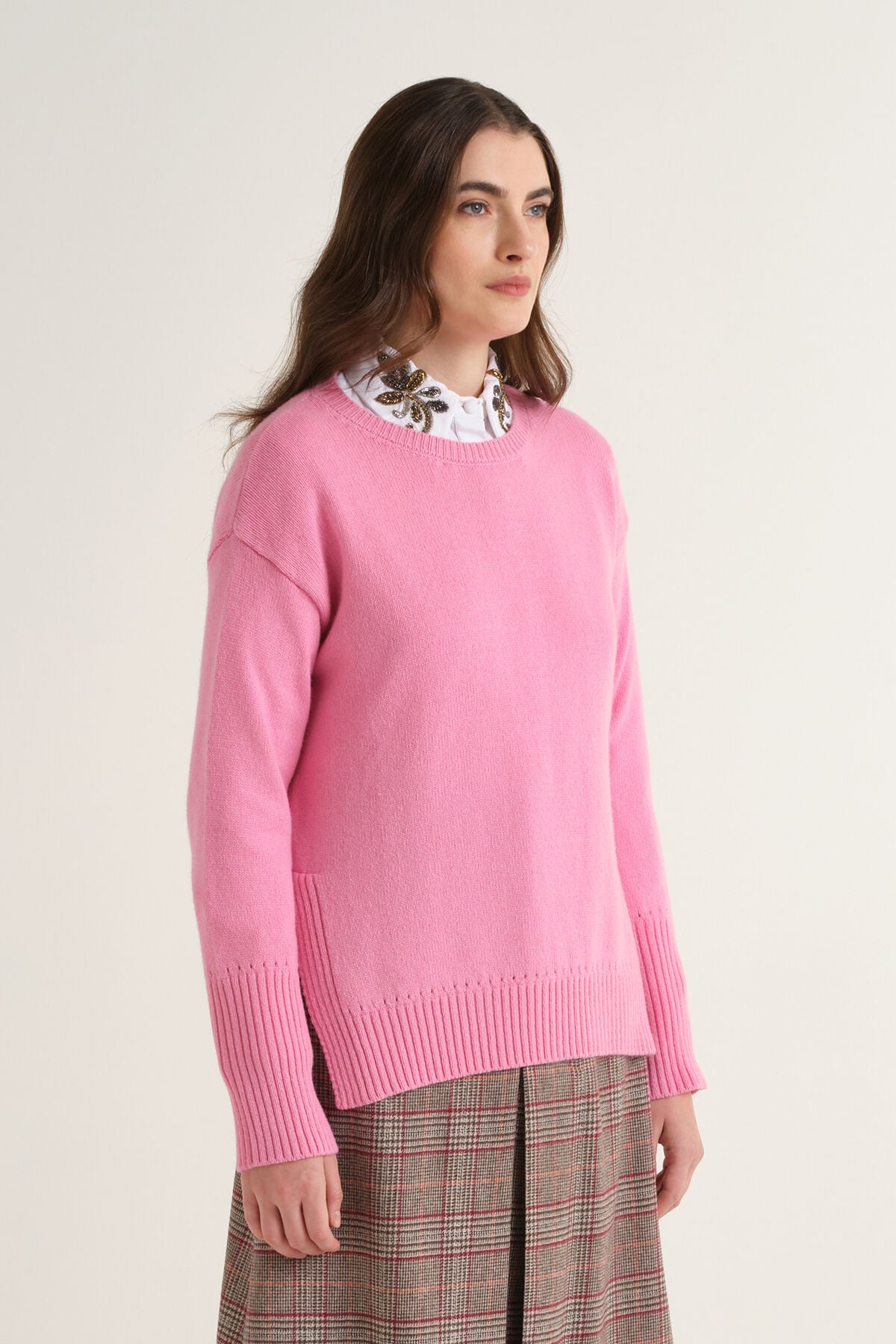Maliparmi CASHMERE MERINOS KNIT Peony Pink JQ511474315 Maliparmi CASHMERE MERINOS KNIT Peony Pink JQ511474315