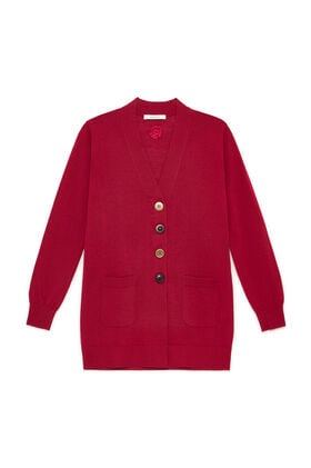 Maliparmi COLOURS OF THE WORLD CARDIGAN Crimson JN215474230 Maliparmi COLOURS OF THE WORLD CARDIGAN Crimson JN215474230