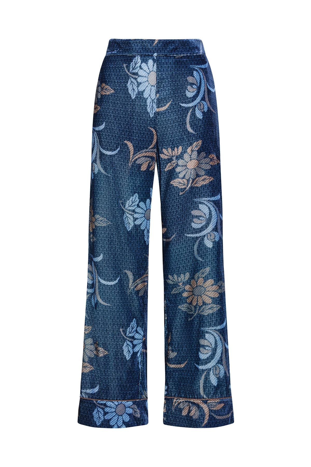 Maliparmi COLLECTION PRINT TROUSER Blue JH808961058 Maliparmi COLLECTION PRINT TROUSER Blue JH808961058