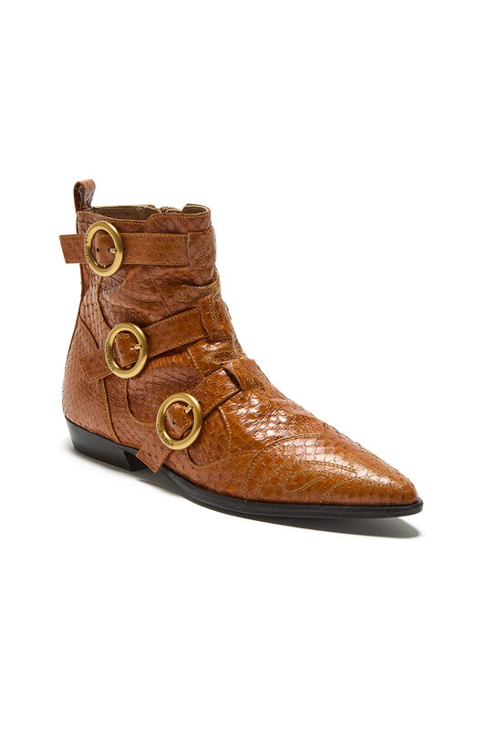 Maliparmi EXOTIC STRIPES ANKLE BOOT Amber SY015901556
