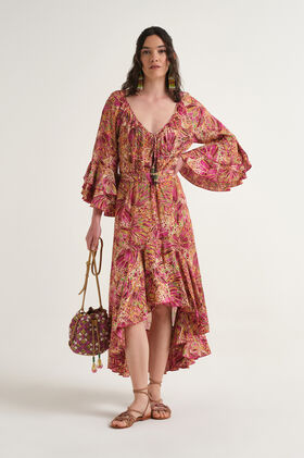 Malìparmi SWEET BUTTERFLY KLEID Gelb JF669515217