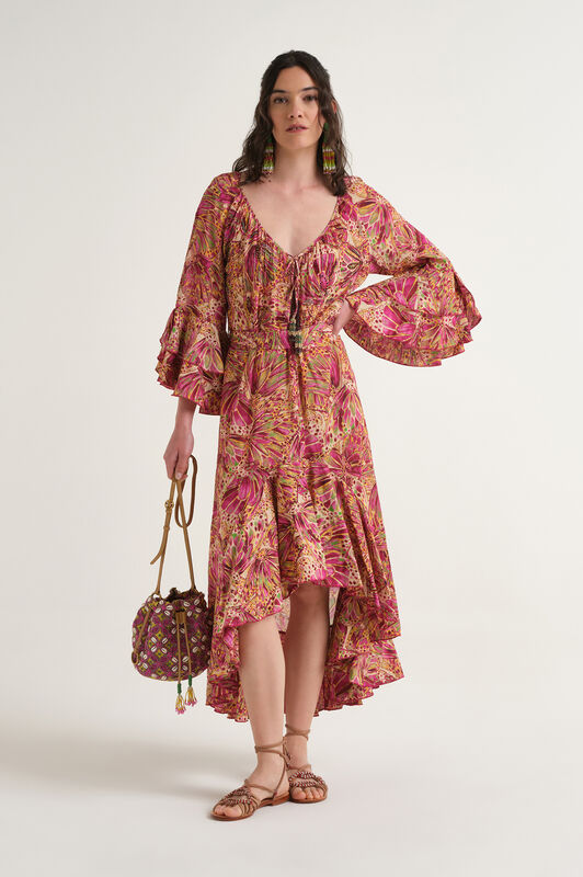 Malìparmi SWEET BUTTERFLY ROBE Jaune JF669515217