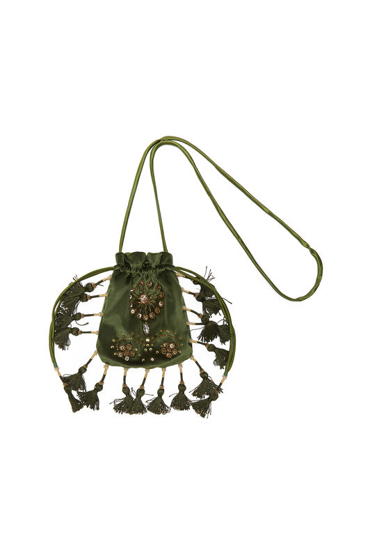 Maliparmi THE PRECIOUS VELVET POUCH Forest Green OP009561039