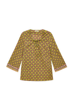 Malìparmi FLORAL SPIN KAFTAN Yellow JM557615215