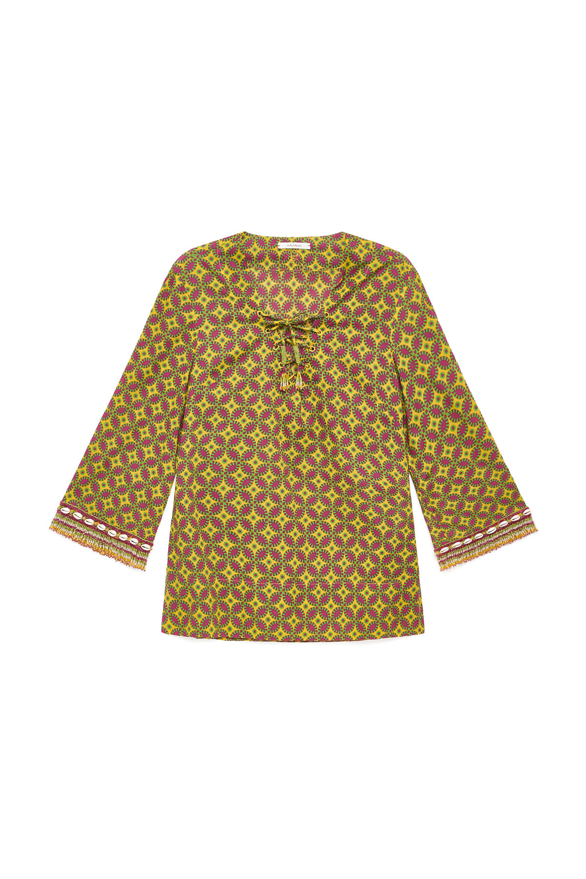 Malìparmi FLORAL SPIN KAFTAN Yellow JM557615215