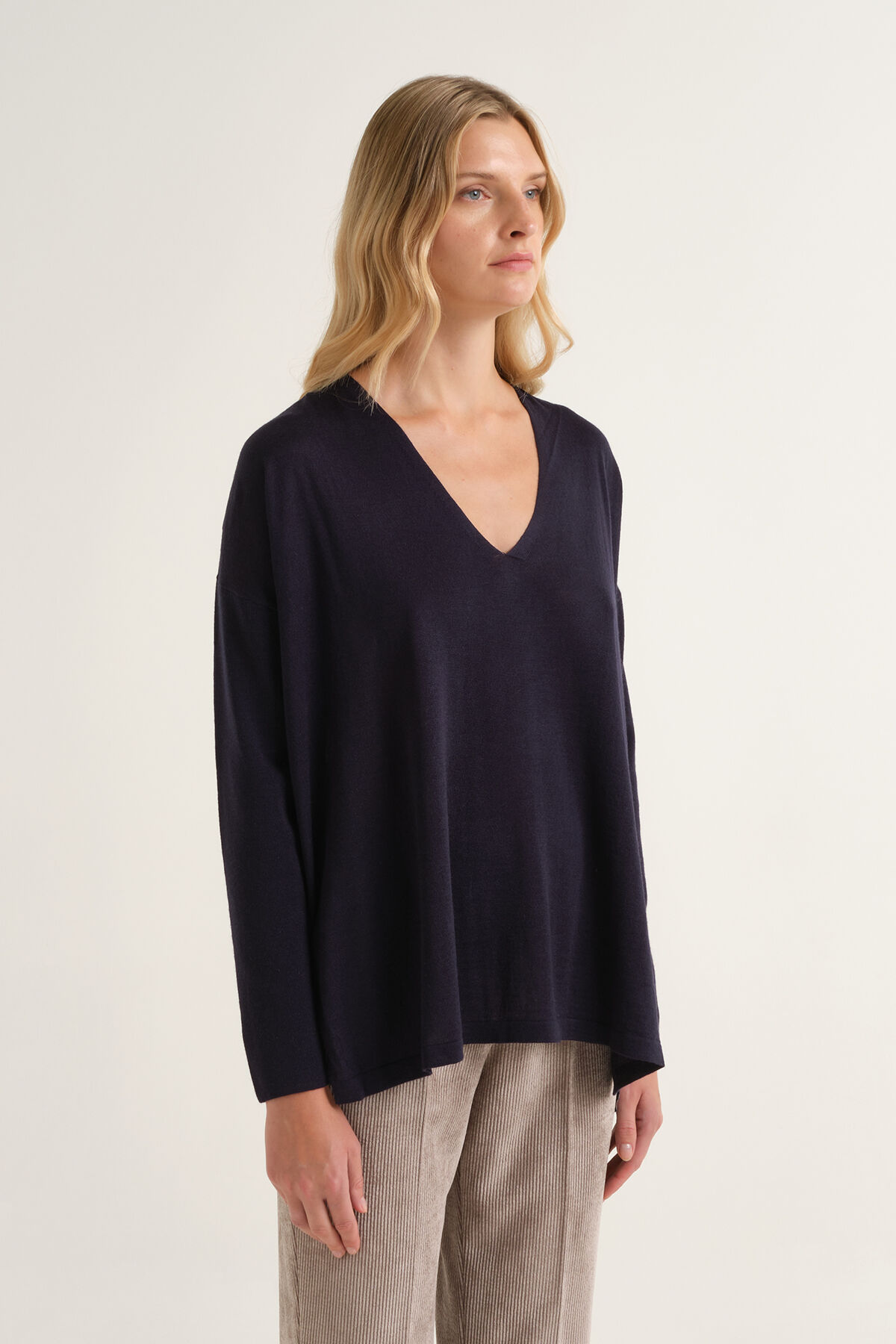 Maliparmi MAGLIA NEW MERINOS BLEND Blu Notte JQ512778199 Maliparmi MAGLIA NEW MERINOS BLEND Blu Notte JQ512778199