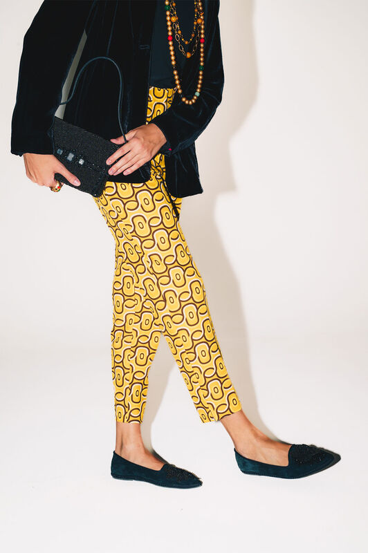 Maliparmi ROLLING CHAIN TROUSERS Yellow JH801560169