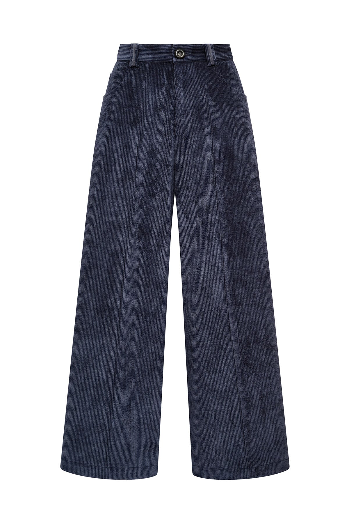 Maliparmi CORDUROY VELVET TROUSER Navy Blue JH804061060