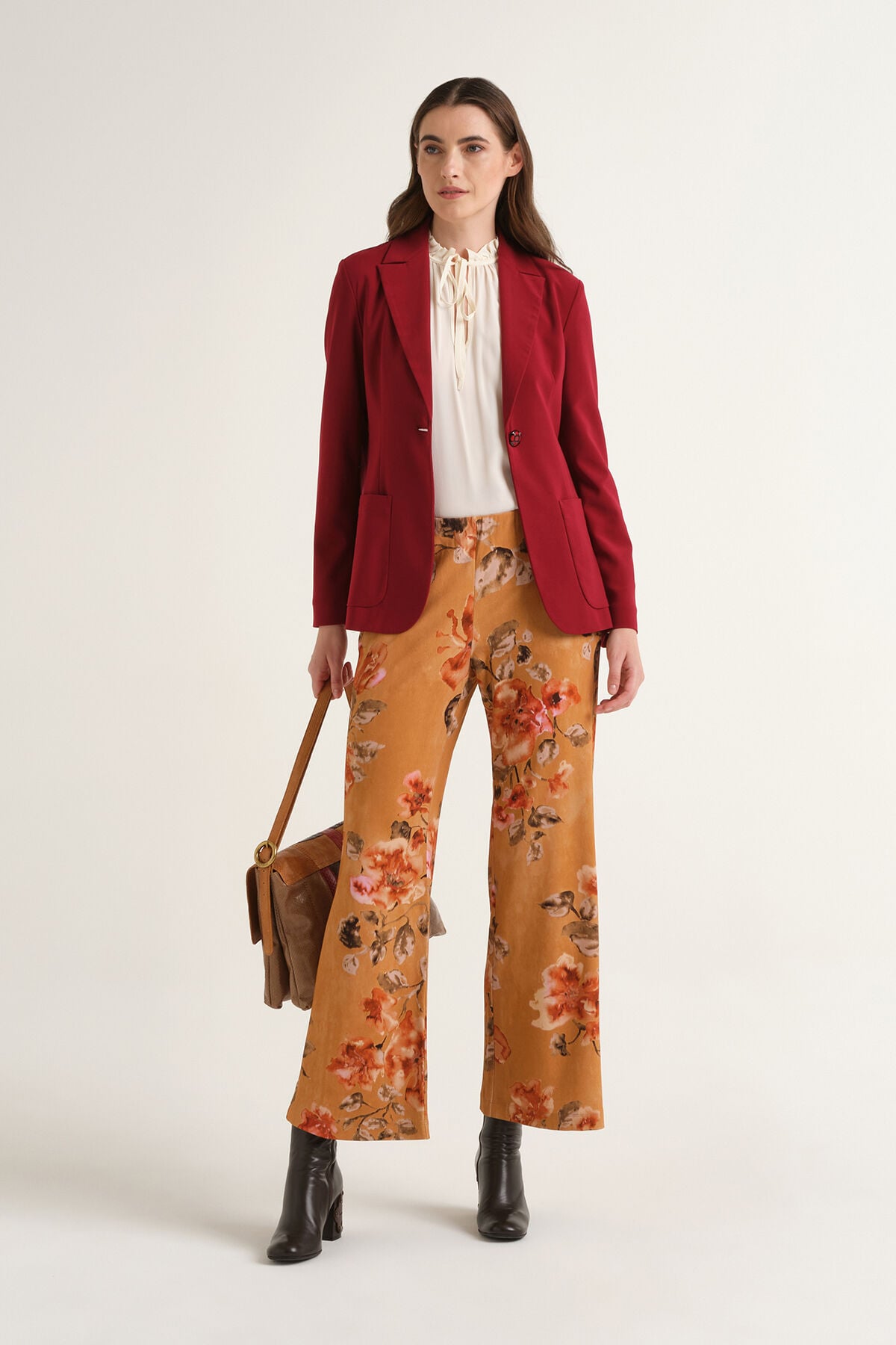 Maliparmi FROSTED BLOSSOM TROUSER Leather JH400970680 Maliparmi FROSTED BLOSSOM TROUSER Leather JH400970680