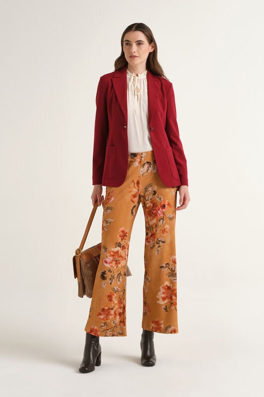 Maliparmi FROSTED BLOSSOM TROUSER Leather JH400970680 Maliparmi FROSTED BLOSSOM TROUSER Leather JH400970680