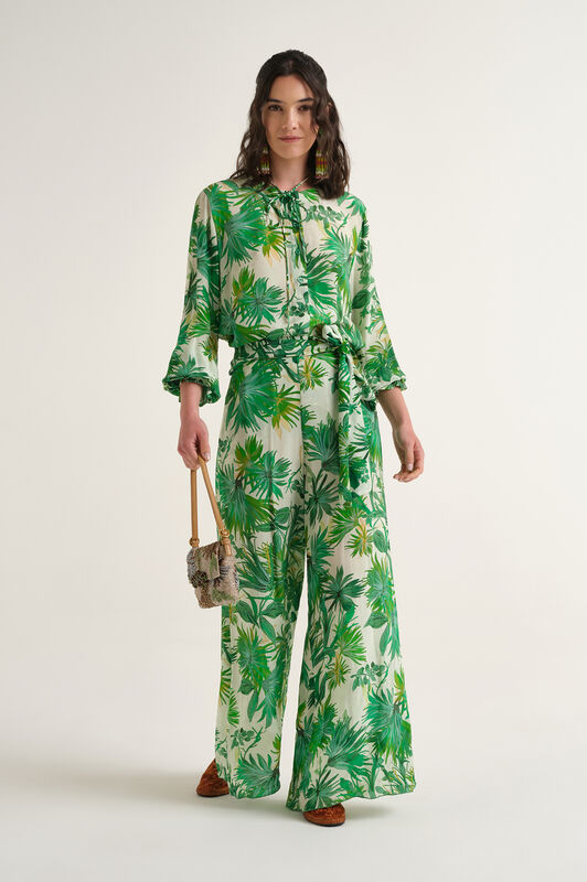 Malìparmi BOTANICAL JUNGLE PANTALON Vert JH806050663