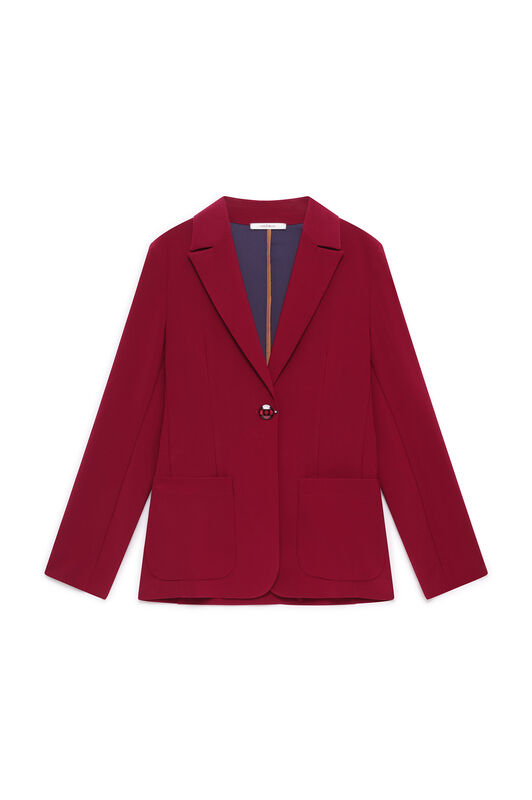Maliparmi TECNO JERSEY BLAZER Bordeaux JD645570226