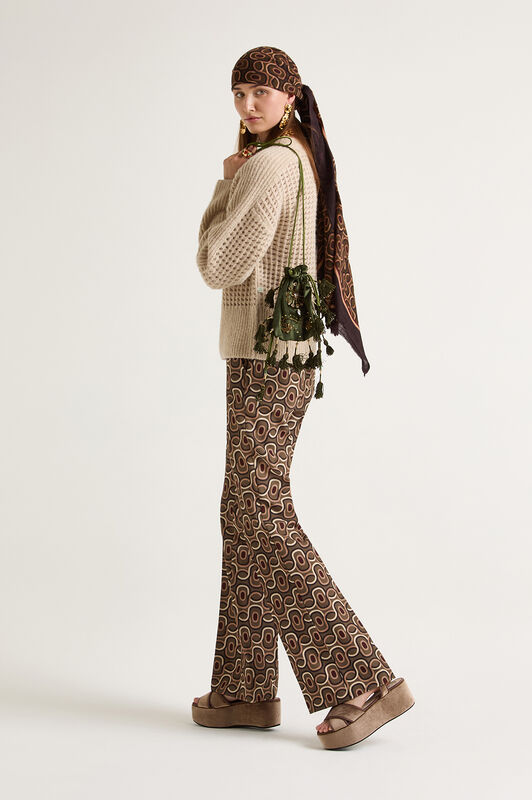 Maliparmi ROLLING CHAIN TROUSERS Green JH105060169