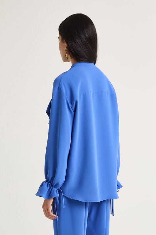 Maliparmi SABLÈ CREPE HEMD Elektrischblau JM556250166 Maliparmi SABLÈ CREPE HEMD Elektrischblau JM556250166