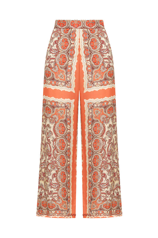 Malìparmi SUNSET PAISLEY TROUSERS Beige JH805350662