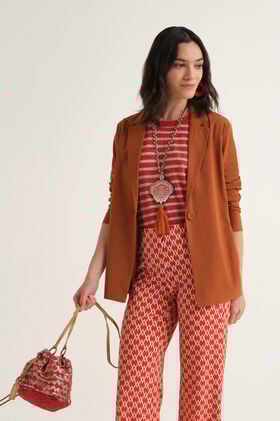 Malìparmi SOFT JERSEY JACKET Caramel JD646570210