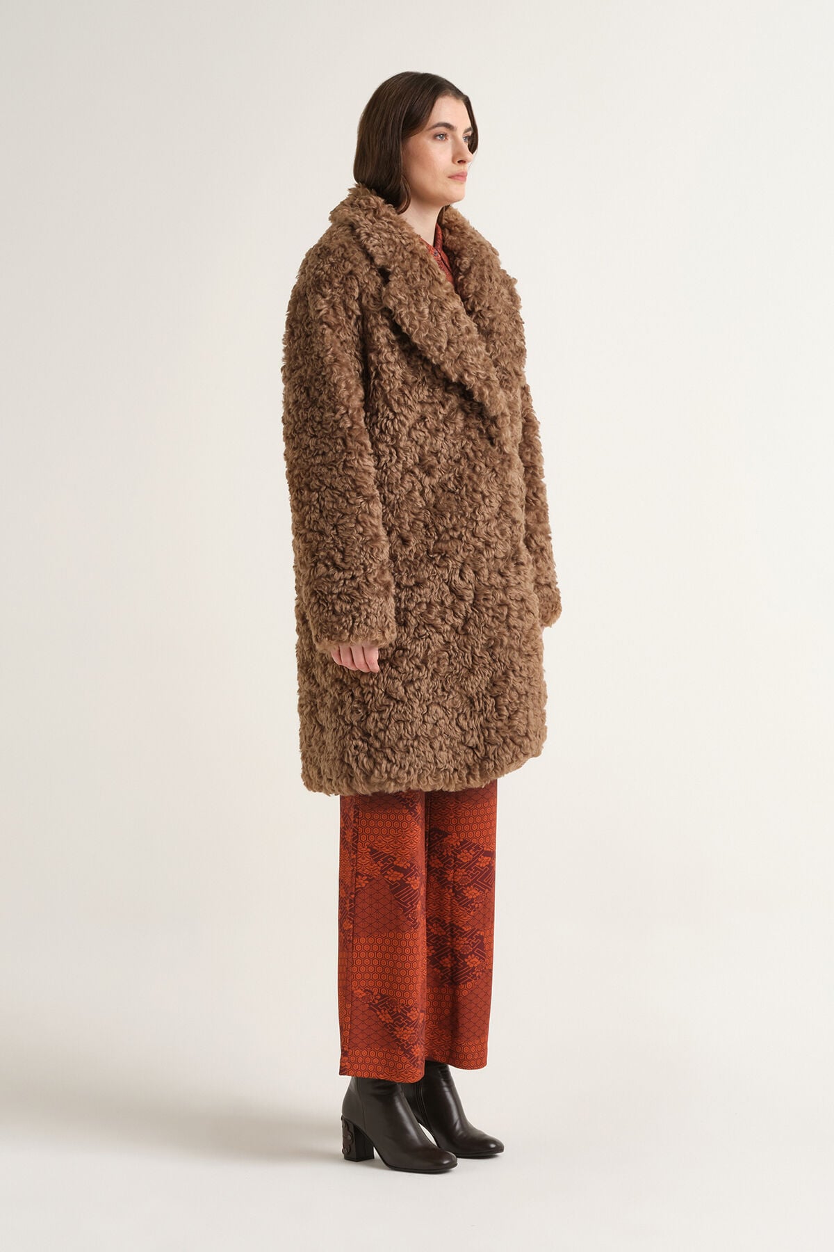Maliparmi SHIRLING LOVERS OVERCOAT Caramel JB540850695