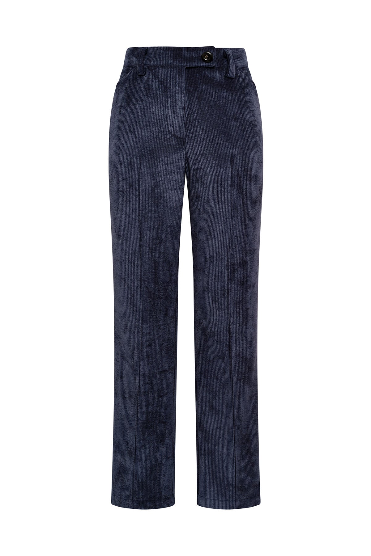 Maliparmi CORDUROY VELVET TROUSER Navy Blue JH808161060 Maliparmi CORDUROY VELVET TROUSER Navy Blue JH808161060