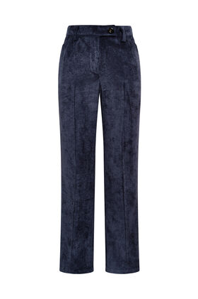Maliparmi CORDUROY VELVET TROUSER Navy Blue JH808161060 Maliparmi CORDUROY VELVET TROUSER Navy Blue JH808161060