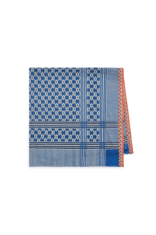 Malìparmi COLLECTION PRINT SCARF 90X90 Blue IR002410216 Malìparmi COLLECTION PRINT SCARF 90X90 Blue IR002410216