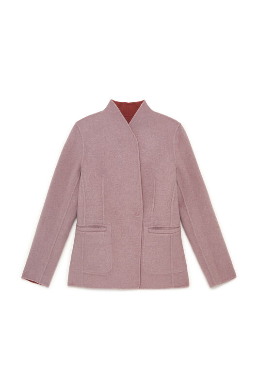 Maliparmi GIACCONE DOUBLE WOOL Bordeaux JA536320276