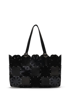 Maliparmi FLOWER TOTE LEATHER BLOOM Nero BH031001574