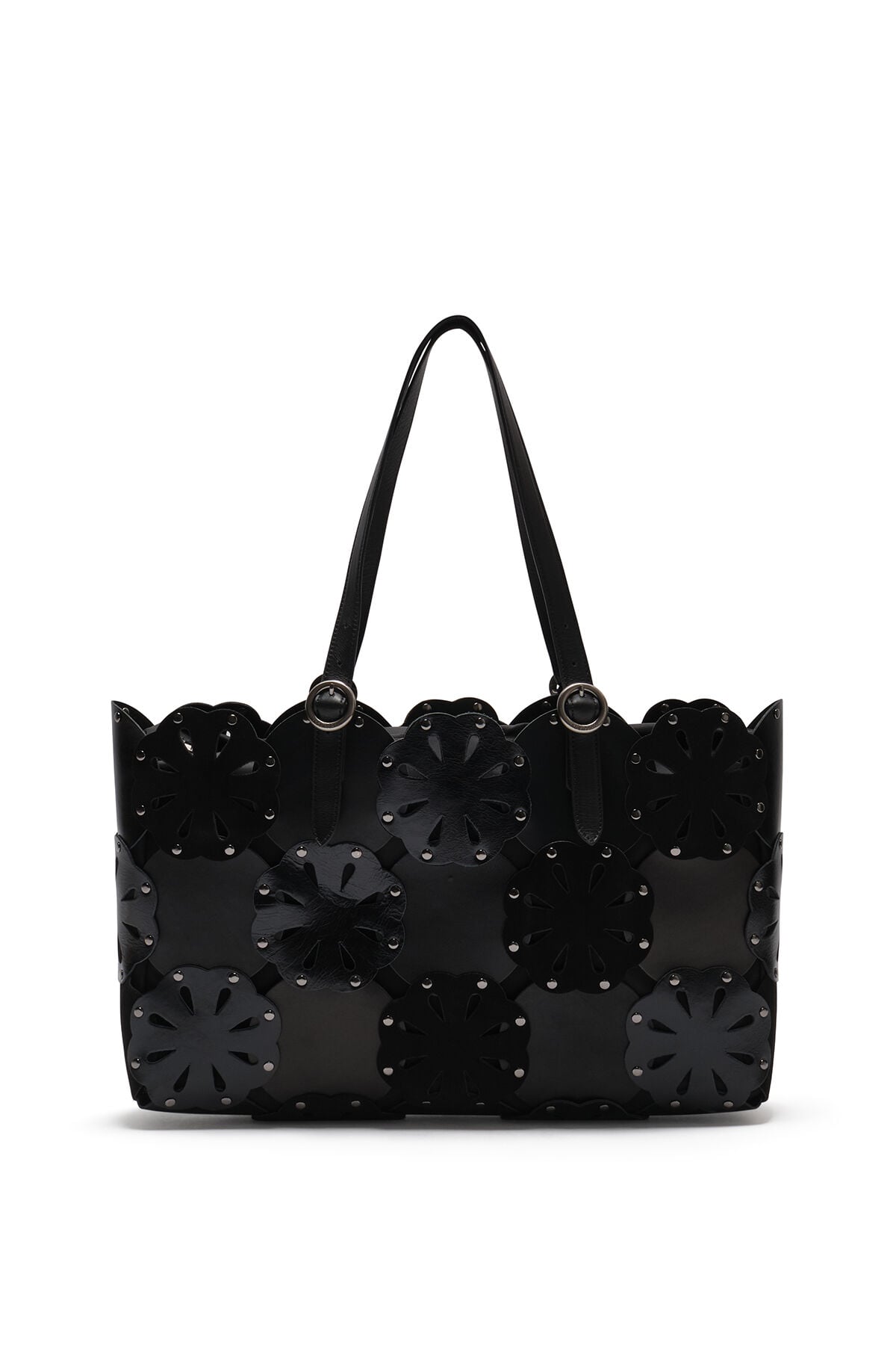Maliparmi FLOWER TOTE LEATHER BLOOM Nero BH031001574 Maliparmi FLOWER TOTE LEATHER BLOOM Nero BH031001574