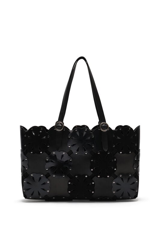 Maliparmi FLOWER TOTE LEATHER BLOOM Nero BH031001574 Maliparmi FLOWER TOTE LEATHER BLOOM Nero BH031001574