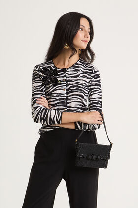 Maliparmi PRINTED KNIT CARDIGAN Natural JN355178200