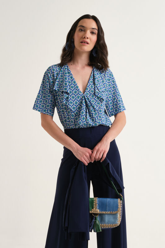 Malìparmi MINI MOULINÉ TOP Blau JP556770675