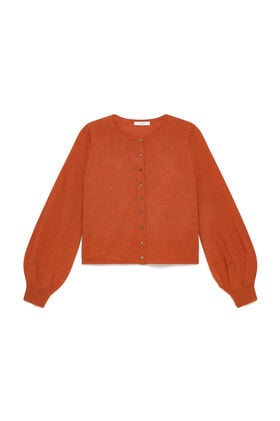 Maliparmi NEW MERINOS BLEND CARDIGAN Rust JN369778199 Maliparmi NEW MERINOS BLEND CARDIGAN Rust JN369778199