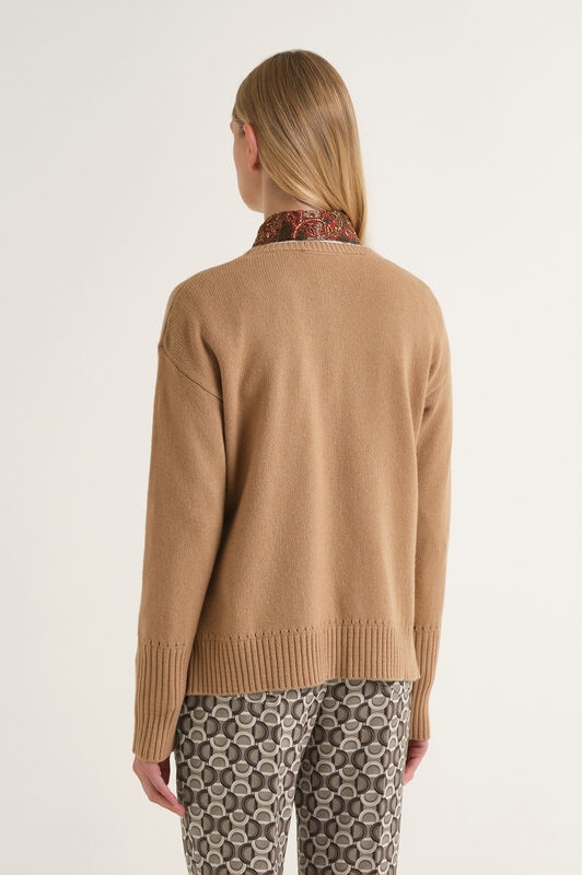 Maliparmi MAGLIA CASHMERE MERINOS Beige JQ511474315