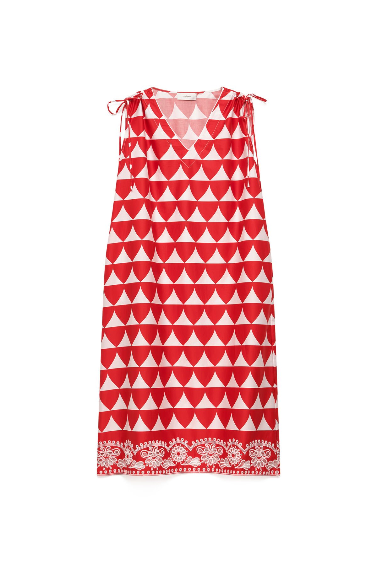 Malìparmi OPTICAL BRODERIE DRESS Red JF669315216