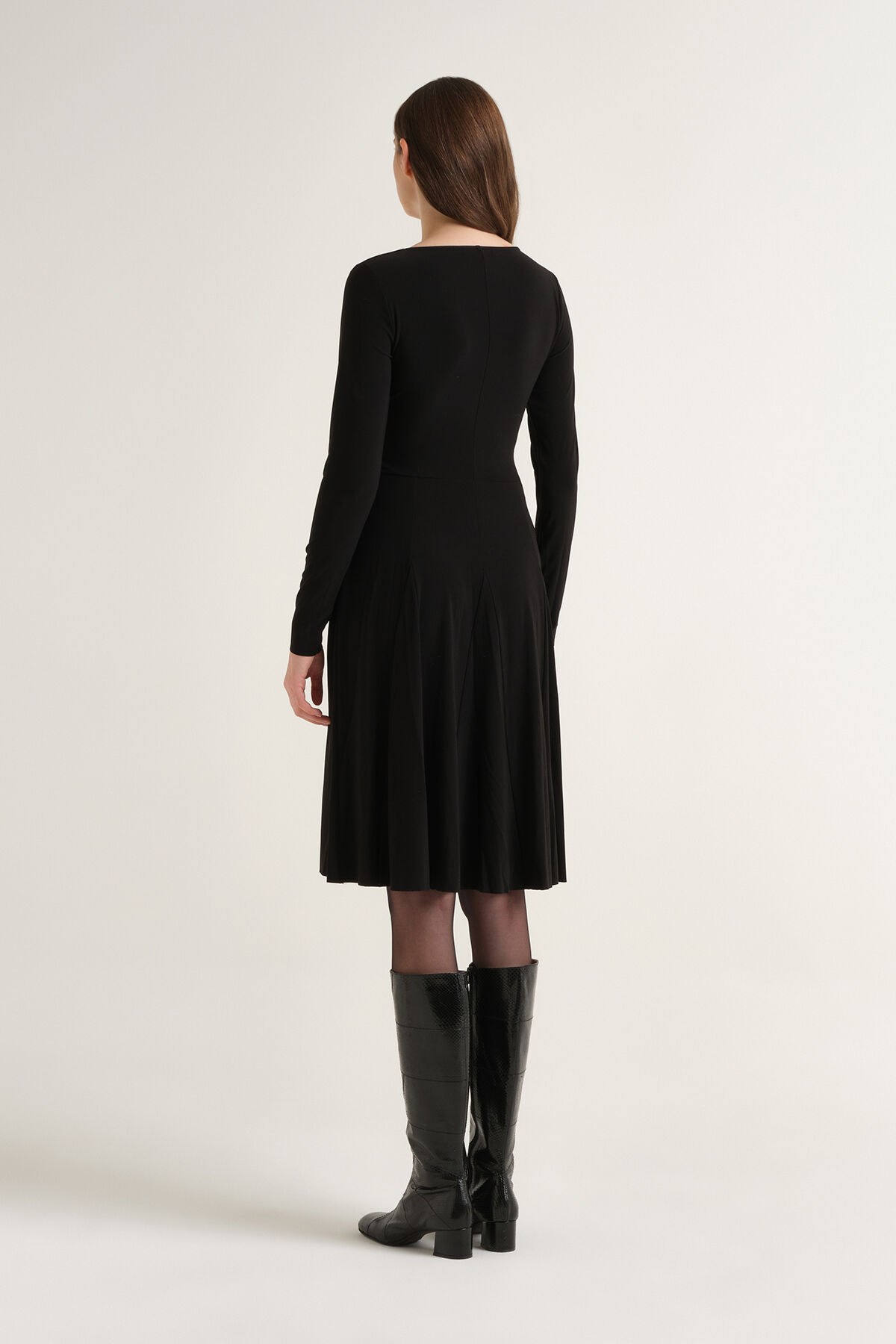 Maliparmi TECNO JERSEY KLEID Schwarz JF680070226 Maliparmi TECNO JERSEY KLEID Schwarz JF680070226